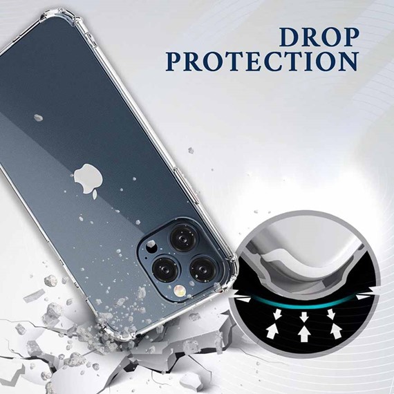 CaseUp Apple iPhone 14 Pro Max Kılıf Titan Crystal Şeffaf 3